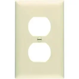 10-Pack Ivory Duplex Outlet Nylon Wall Plate