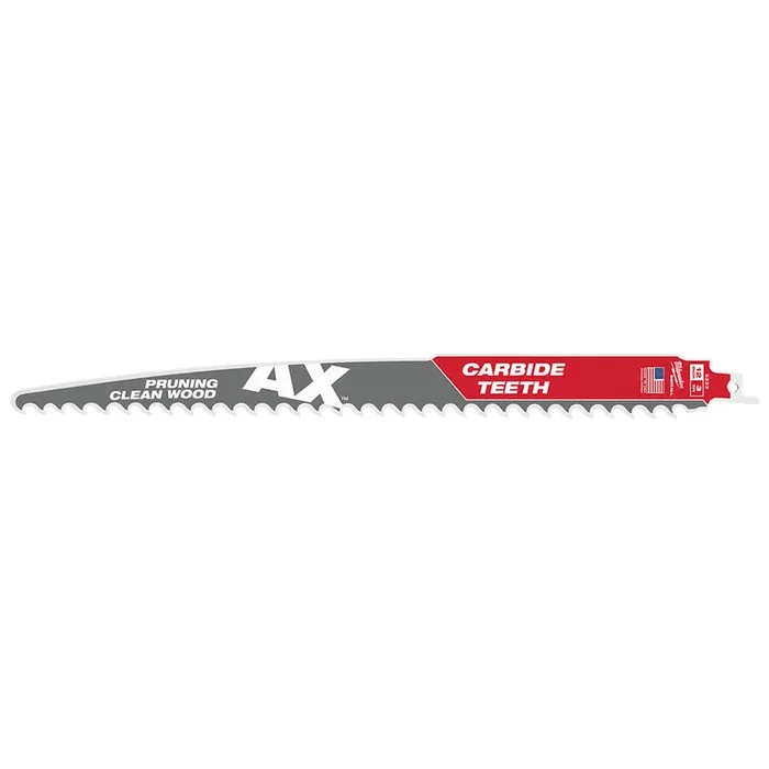 12″ 3 TPI The AX™ with Carbide Teeth for Pruning & Clean Wood SAWZALL® Blade 1PK