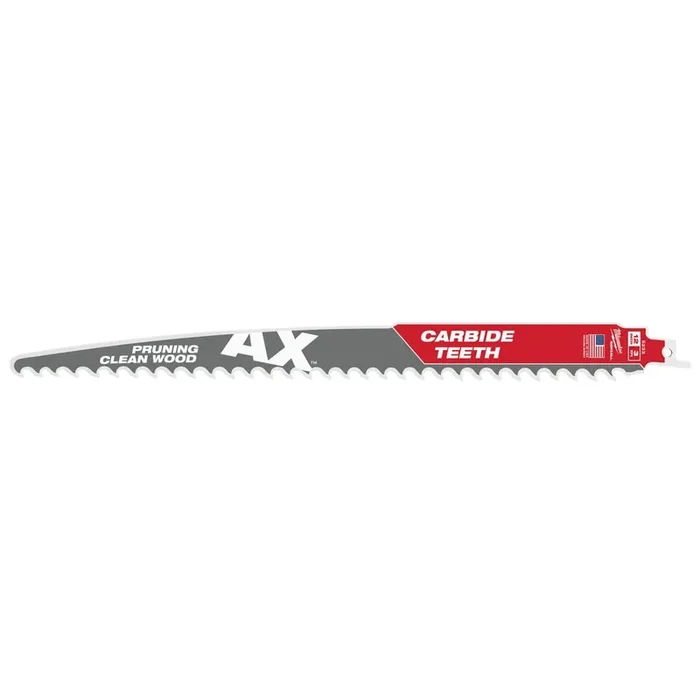 12″ 3 TPI The AX™ with Carbide Teeth for Pruning & Clean Wood SAWZALL® Blade 3PK