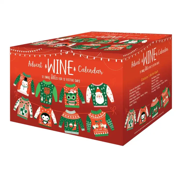 12 Day Wine Sampler Advent Calendar 12 Pack