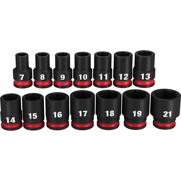 14PC SHOCKWAVE™ Impact Duty™ 3/8″ Drive Metric Standard 6 Point Socket Set