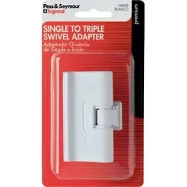 15A White Swivel Triple Adapter