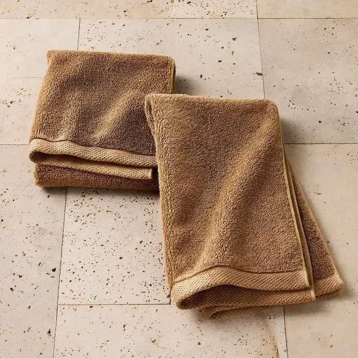 2pk Organic Hand Towel Warm Brown – Casaluna™