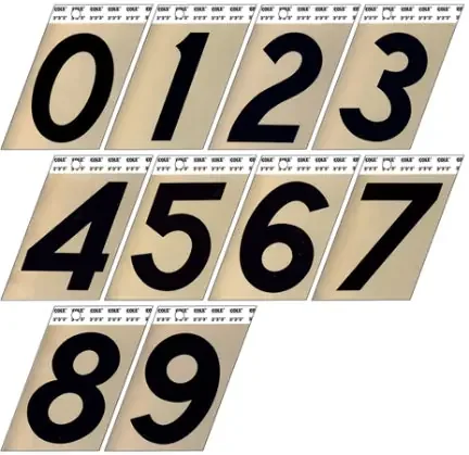 3 GOLD ALUMINUM NUMBER 2