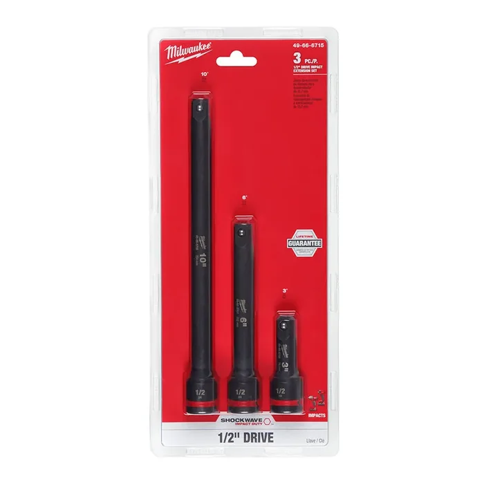 4PC SHOCKWAVE™ Impact Duty™ 1/2″ Drive Extension Set