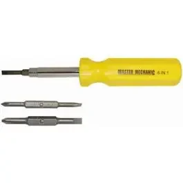 6-In-1 Quick Change Multi-Bit Screwdriver