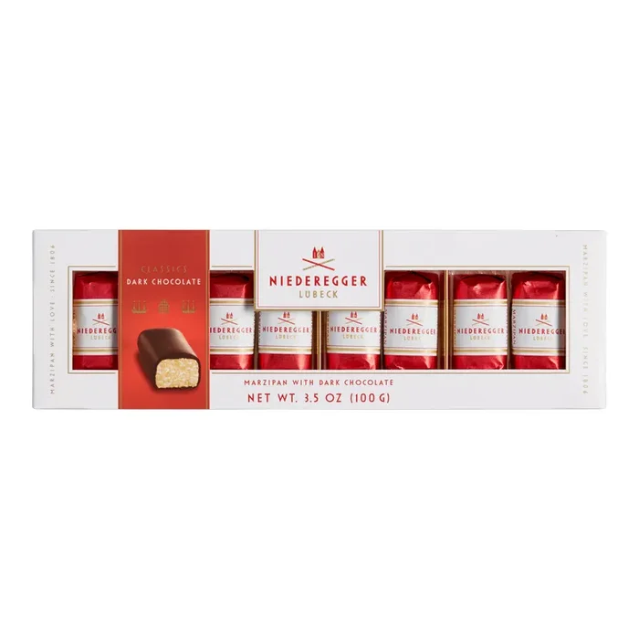 8 Pack Niederegger Mini Marzipan Dark Chocolate Bar Set of 5
