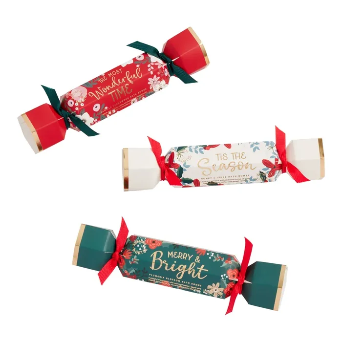 A&G Christmas Cracker Bath Fizzer Set of 3