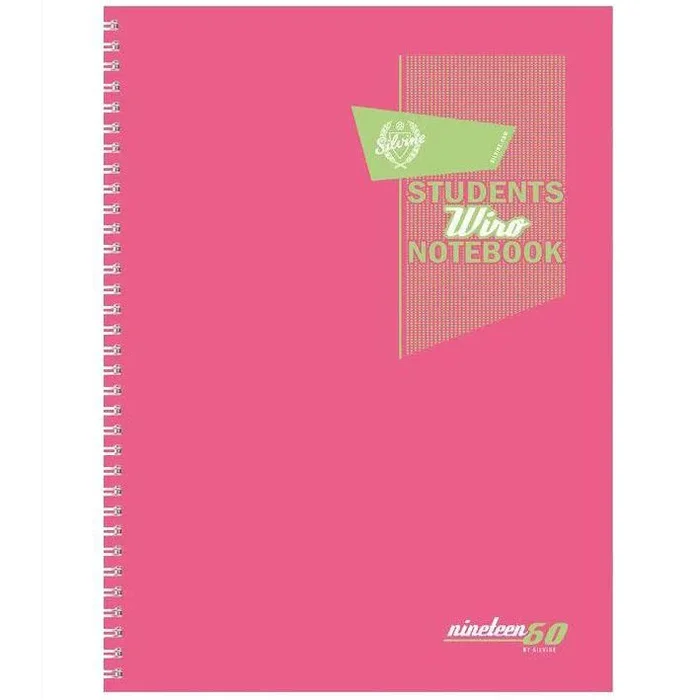 A4 Twin Wire Pink Notebook 160 Page 75gsm – Case of 6