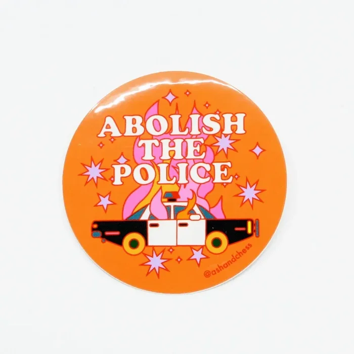Abolish the Police Circle Sticker