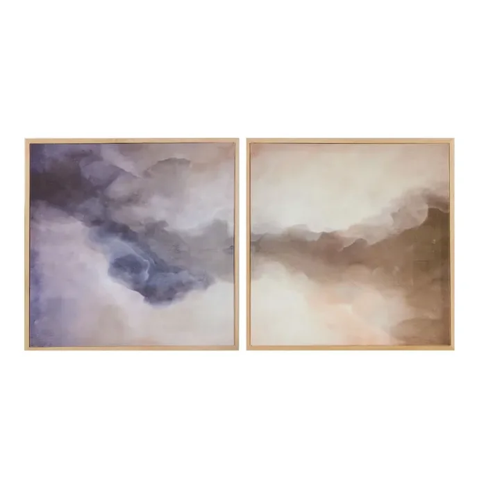 Above Linen Diptych Framed Wall Art 2 Piece