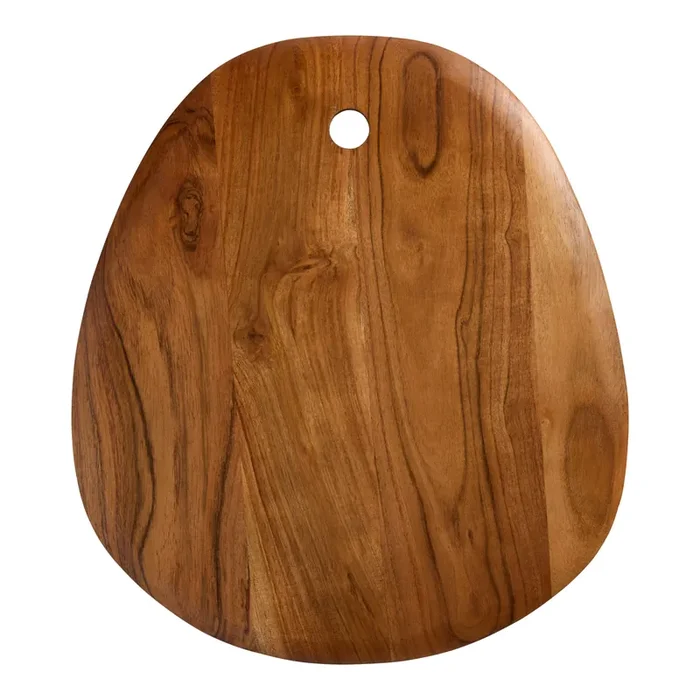 Acacia Wood Asymmetrical Curved Serving Board
