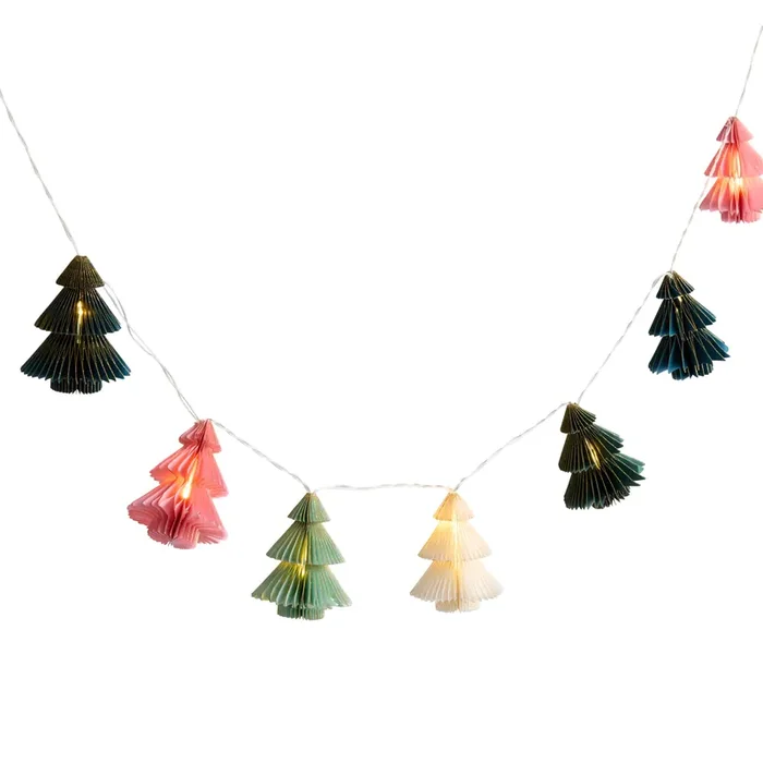 Accordion Tree LED Battery Operated String Lights