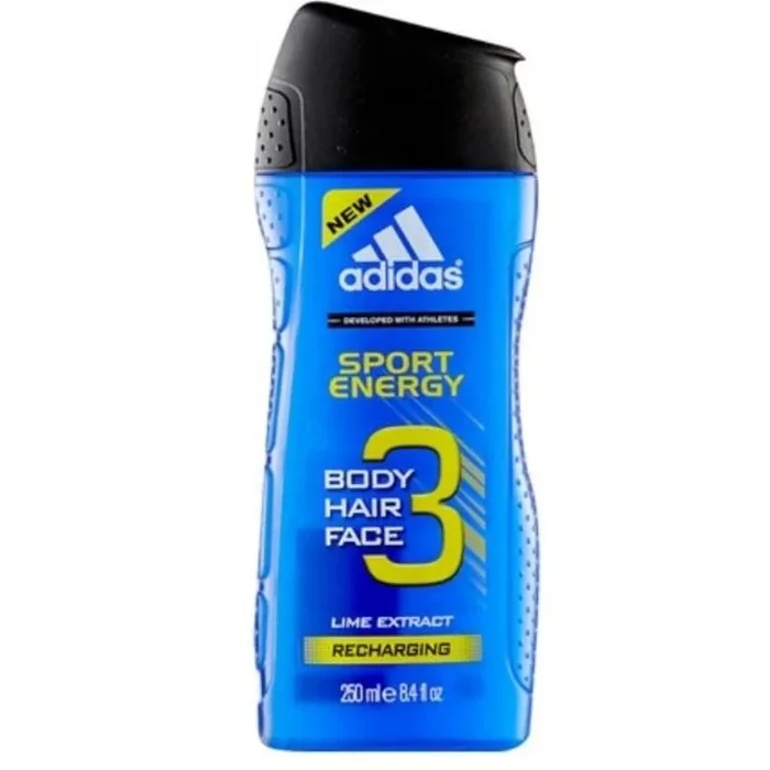 Adidas 3-in-1 Shower Gel Sport Energy 250ml – Case of 6