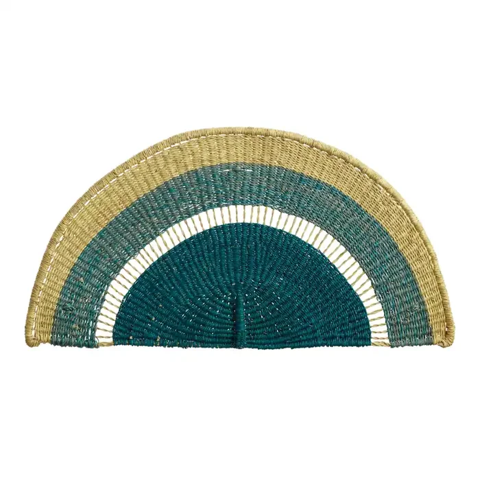 All Across Africa Blue Woven Arch Wall Decor