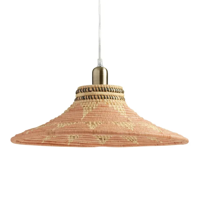 All Across Africa Blush Raffia Pendant Shade