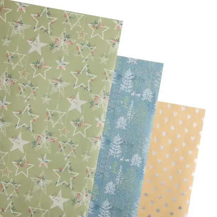 All Is Calm Wrapping Paper Rolls 3 Pack