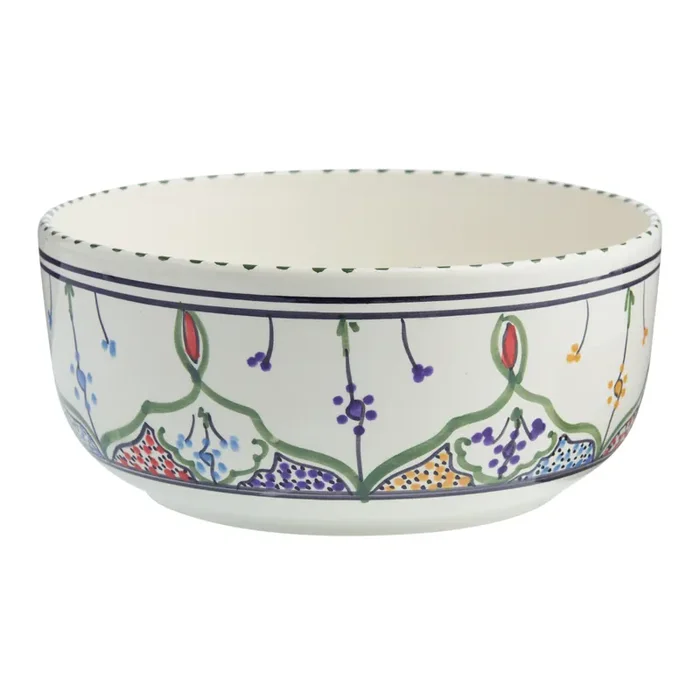 Amira Hand Painted Serving Bowl