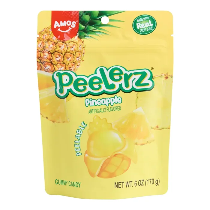 Amos Peelerz Pineapple Gummy Candy