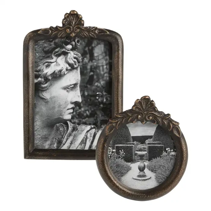 Antique Bronze Metal Vintage Style Frame