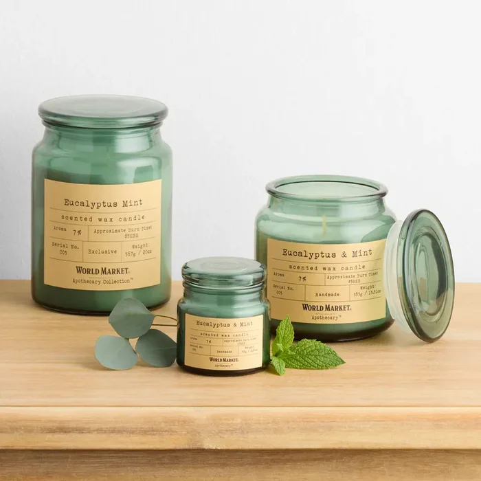 Apothecary Eucalyptus & Mint Scented Candle