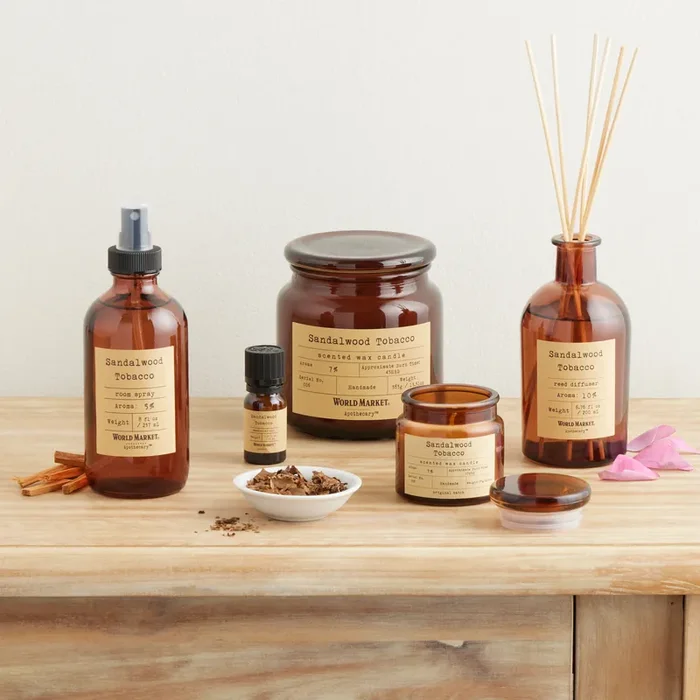 Apothecary Sandalwood Tobacco Home Fragrance Collection