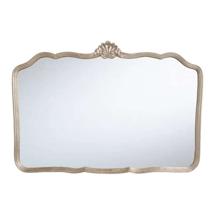 Ariel Champagne Gold Vintage Style Wall Mirror