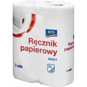 ARO 2-LAGIGES PAPIERHANDTUCH 2 ROLLEN 8 STK