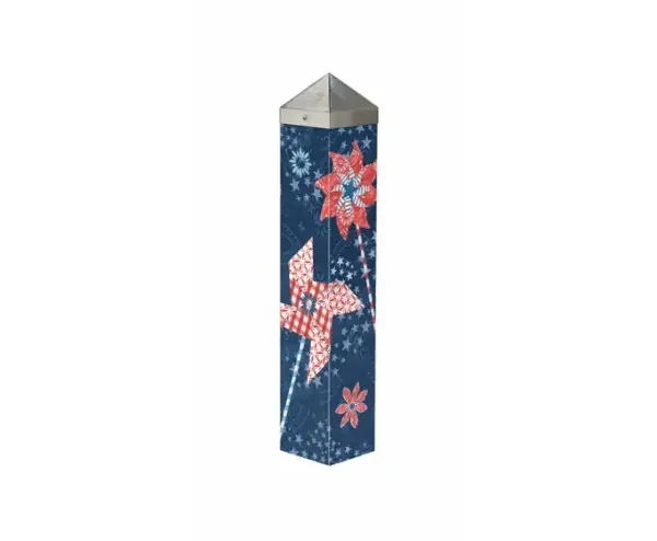 ART POLE 20″ PATRIOTIC PINWHEELS