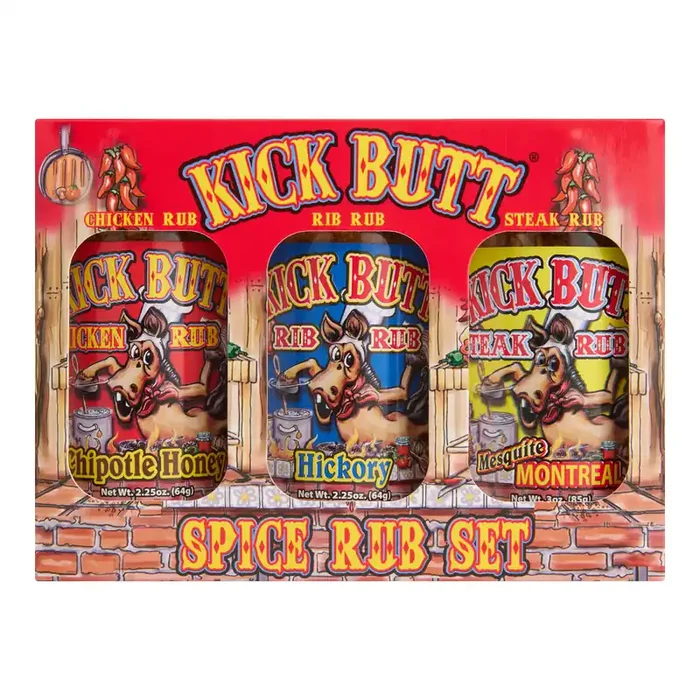 Ass Kickin‘ Kick Butt Spice Rub Gift Set 3 Pack