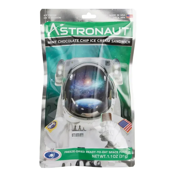 Astronaut Mint Chocolate Chip Freeze Dried Ice Cream Bar