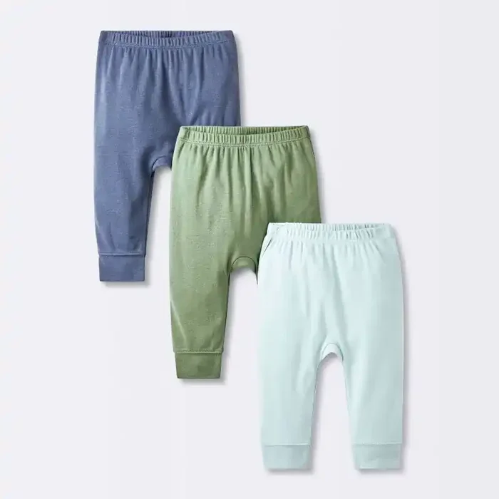 Baby Boys‘ 3pk Cotton Jogger Pants – Cloud Island™ Blue Newborn