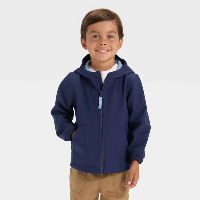 Baby Boys‘ Full Zip Softshell Jacket – Cat & Jack™ Blue 18M