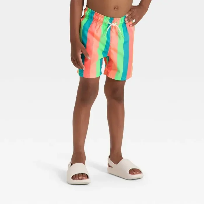 Baby Boys‘ Striped Swim Shorts – Cat & Jack™ 12M