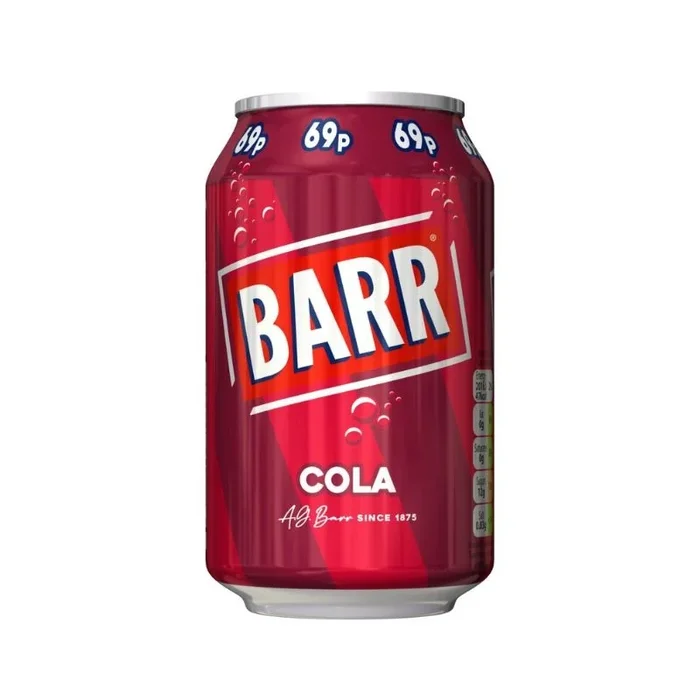 Barr Cola Cans 330ml PMP 69p – Case of 24