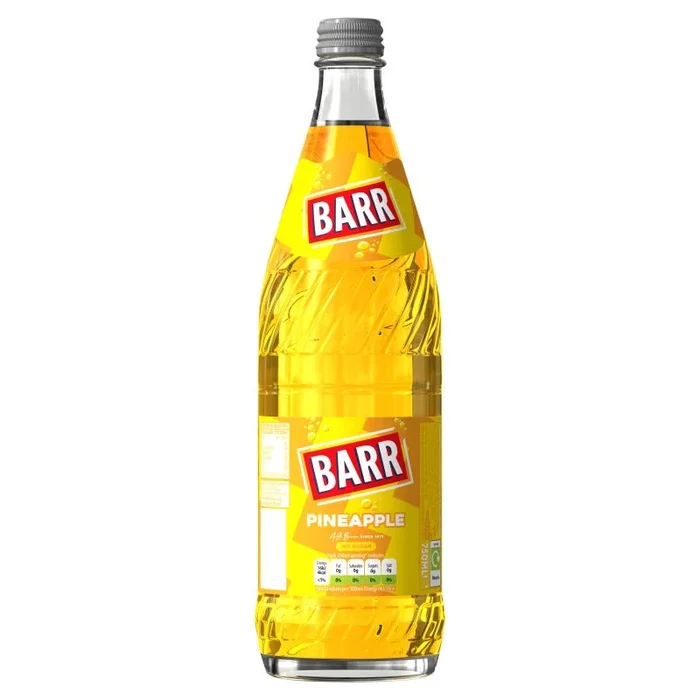 Barr Pineapple Glass Bottles 750ml – Case of 12