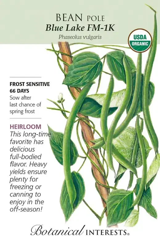 BEAN POLE BLUE LAKE FM-1K Botanical Interests®