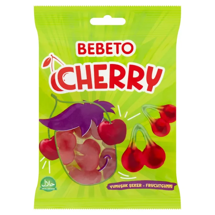 Bebeto Cherry Jelly 70g – Case of 20