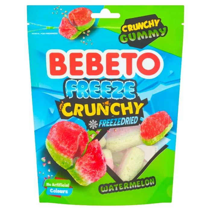 Bebeto Freeze Crunchy Watermelon 35g – Case of 12