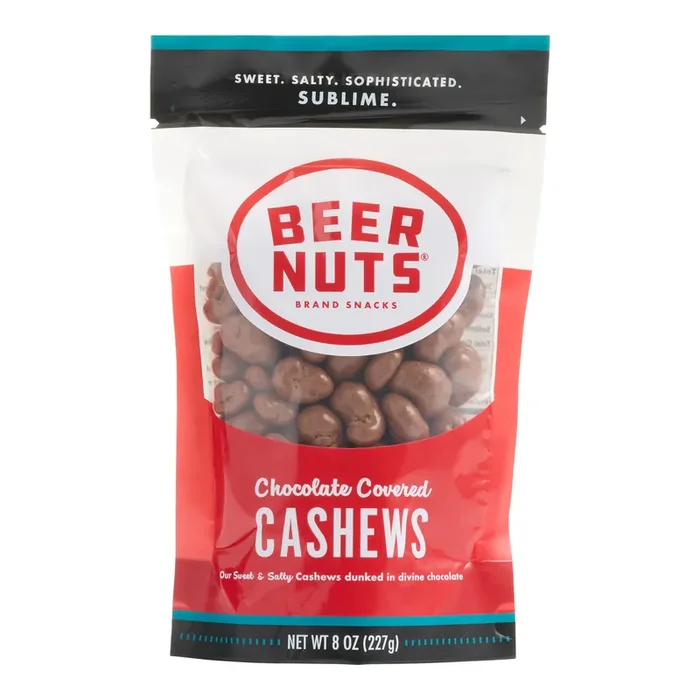Beer Nuts Chocolate Covered Cashews Retro Bag