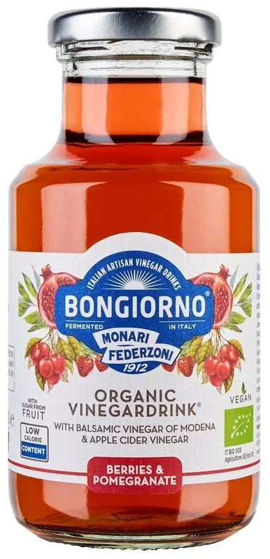Beeren- und Granatapfelgetränk mit Balsamico-Essig aus Modena BIO 250 ml – BONGIORNO
