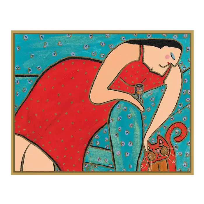 Big Diva How Was Your Day by Wyanne Framed Canvas Wall Art