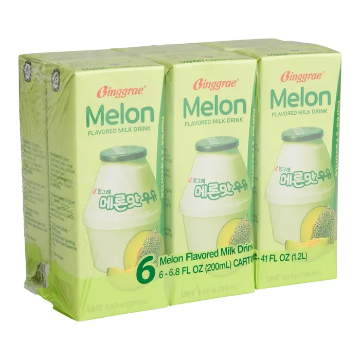 Binggrae Melon Flavored Milk Drink 6 Pack