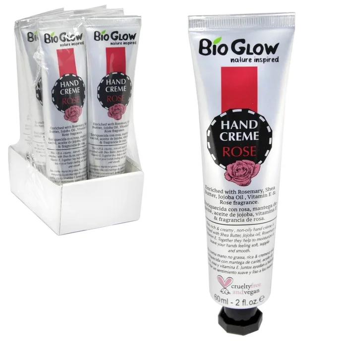 Bio Glow Hand Cream Rose 60ml – Case of 6