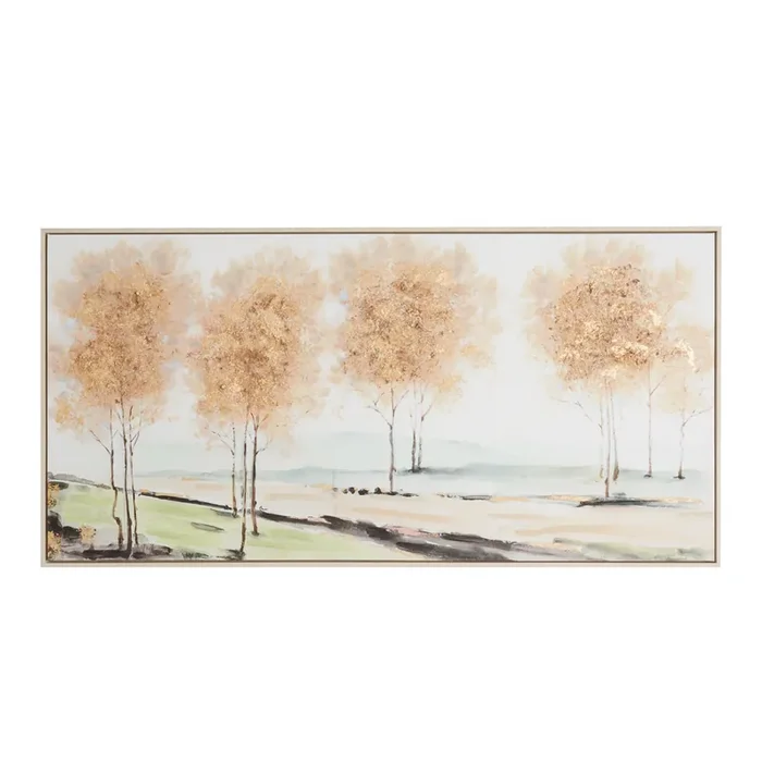 Birch Trees Framed Canvas Wall Art