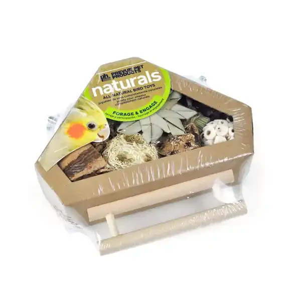 BIRD BOX CORNER WITH PERCH