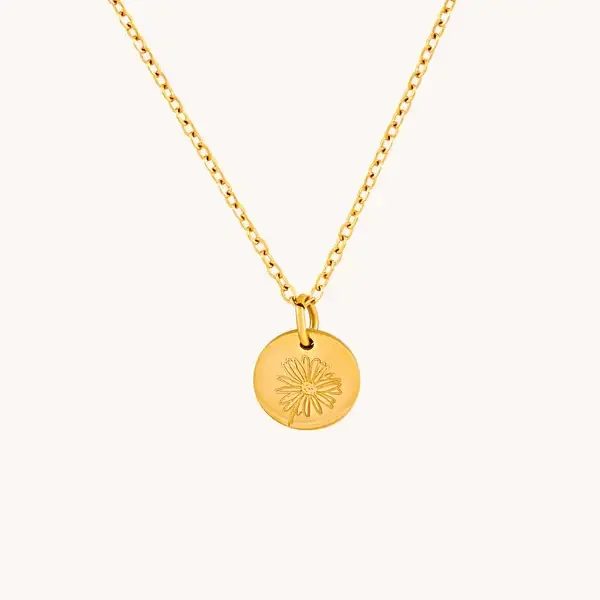 BIRTHFLOWER NECKLACE GOLD APRIL