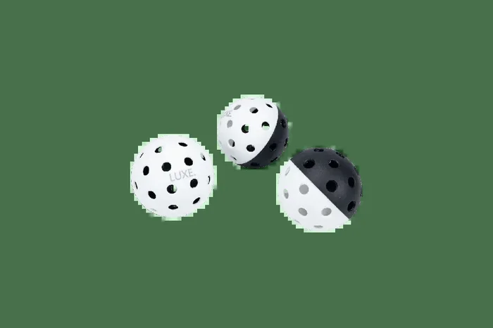 Black & White Pickleballs – Pack of 3
