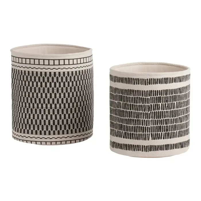 Black and Natural Cotton Marlow Basket