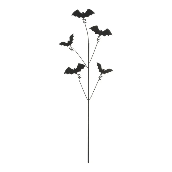 Black Metal Flocked Bat Pick